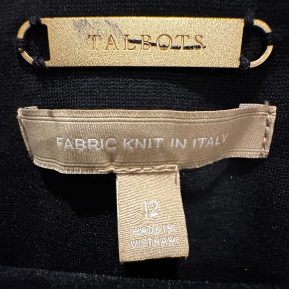 🖤 Talbots Italian Luxe Knit Jacket – Size 12 (New, No Tags) - Picture 7 of 7